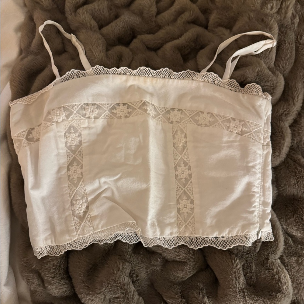 Revolve Privacy Please Lace Trimmed Crop Camisole